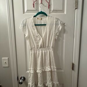 Altar'd State White Midi Dress